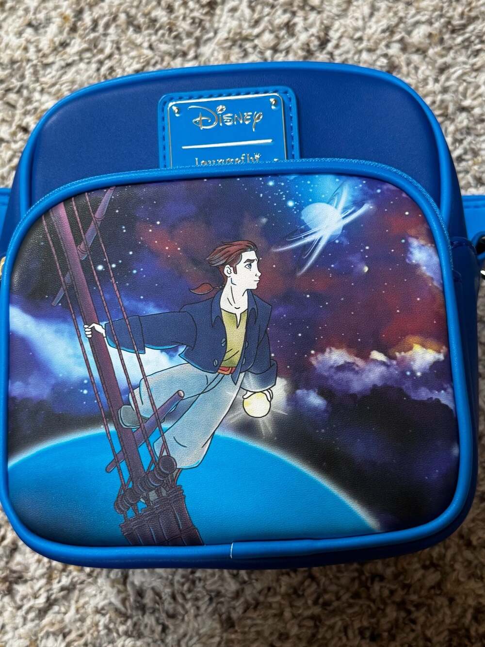 New w/o tags Loungefly Disney Treasure Planet Space Sailing Jim Crossbody Bag